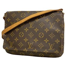 Louis Vuitton Monogram Musette Tango Schultertasche Braun