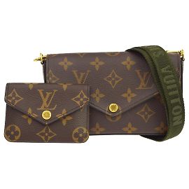 Louis Vuitton Felicie Strap & Go Monogram Canvas Large Marrom