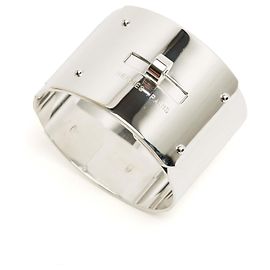 Hermès Kelly Grand Modèle Bracciale Argento Sterling XL Argento