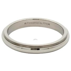 Autre Marque Anillo alianza Milgrain de platino Tiffany & Co. Otro