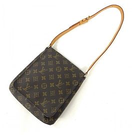 Louis Vuitton Schultertasche aus braunem Monogram Canvas Braun