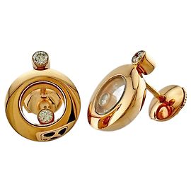Orecchini a lobo Chopard Happy Diamonds D'oro