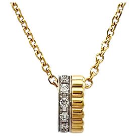 Collier Mini Boucheron Quatre Radiant Diamond Argenté Doré