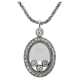Collier Chopard Happy Diamonds Argenté