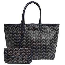 Goyard Saint Louis Coated Canvas PM Navy blue