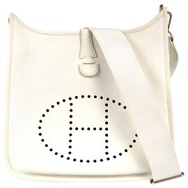 Hermès Hermes Evelyne Tasche Gen III Epsom TPM Weiß