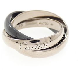 Anel Cartier Trinity Classic Preto Dourado
