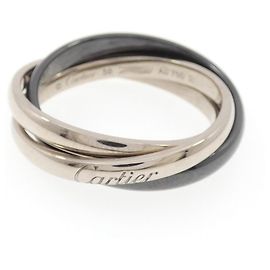 Cartier Trinity Klassischer Ring Schwarz Golden
