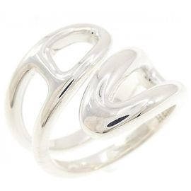 Hermès Chaine d'Ancre Punk Ring Silber