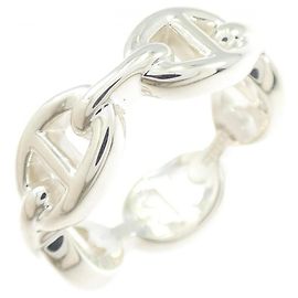 Hermès Hermes Chaine d'Ancre Enchainée Ring Silber
