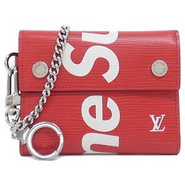 Cartera con cadena Louis Vuitton Epi M67755 en Rouge Roja