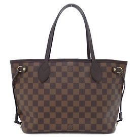 Sac à main Louis Vuitton Damier Neverfull PM Damier ebène