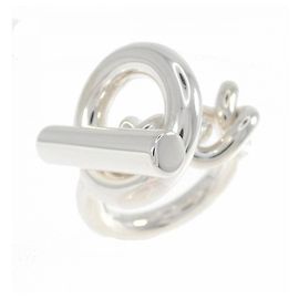 Hermès Anello a Fascia Hermes Croisette Silver Altro