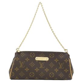 Bolsa de Ombro Louis Vuitton Monogram Pochette Eva Marrom