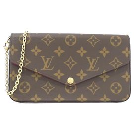 Bolsa de Ombro Louis Vuitton Monogram Pochette Felicie Marrom