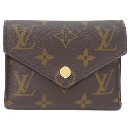 Louis Vuitton Monogram Portefeuille Victorine Wallet Marron