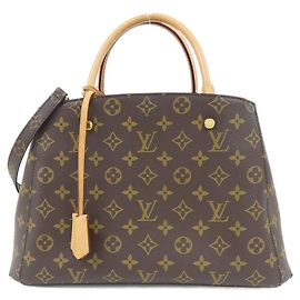 Louis Vuitton Monogram Montaigne MM Handtasche Braun