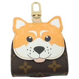 Louis Vuitton Monogram Dock Handtaschen-Halter Schlüsselanhänger Braun