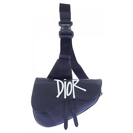 Borsa Christian Dior Saddle Shawn Stussy Nero