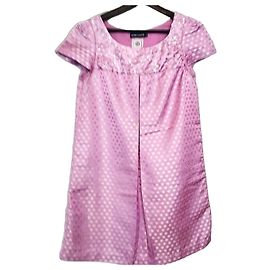 Antik Batik Dotties Mutine Silk Polka Dot Dress Purple