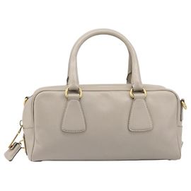 Prada Convertible Bauletto Saffiano Leather Medium Braun