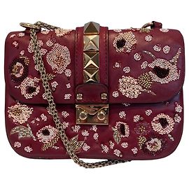 Bolsa de ombro Valentino em Bordeaux Bordeaux