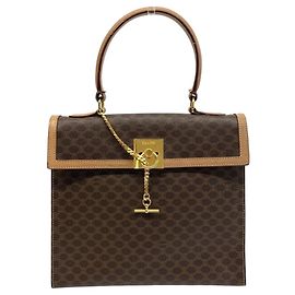 Céline Bolsa Celine Macadam Marrom