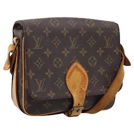 LOUIS VUITTON Monogram Cartouchiere MM Shoulder Bag M51253 LV Auth ka6228 Monogram