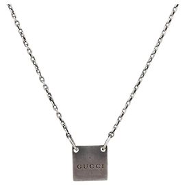 GUCCI Necklace Ag925 Silver Auth ar14263 Silvery