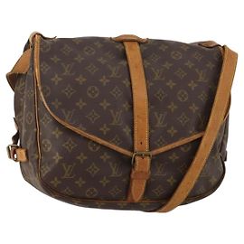 Bolso de hombro LOUIS VUITTON Monogram Saumur 35 M42254 LV Auth 198486 Monograma