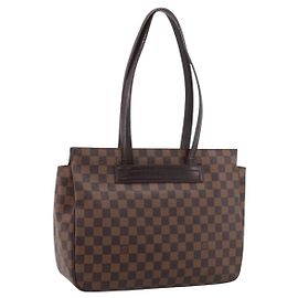 Saco Tote LOUIS VUITTON Damier Ebene Parioli PM N51123 LV Auth 201515A Damier ebene