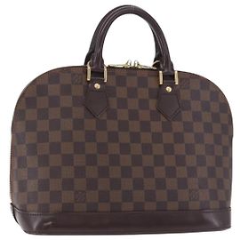 Borsa a mano LOUIS VUITTON Damier Ebene Alma N51131 LV Auth 205811A Damier ebene