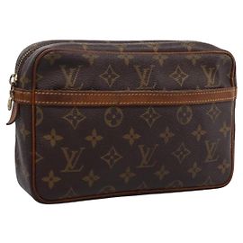 LOUIS VUITTON Monogram Compiegne 23 Clutch Bag M51847 LV Auth 205134A Monograma