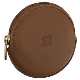 Monedero LOEWE de piel Beige Gold Auth 204794A Beige Dorado