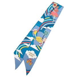 Écharpes Twilly en soie Blue Hermès Carres Volants Bleu