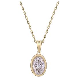 Autre Marque 1.02 ctw Yellow Gold Lab-Grown Diamond Pendant Other