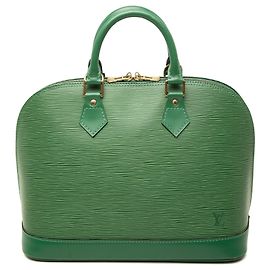 Louis Vuitton Epi Alma PM Handtasche Grün Grün