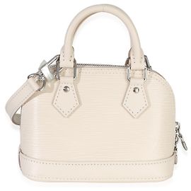 Louis Vuitton Quartz Epi Nano Alma Beige