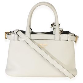Prada Borsa a tracolla Small Belt in Nappa bianca Bianco