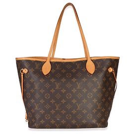 Louis Vuitton Monogram Canvas Neverfull MM Castaño