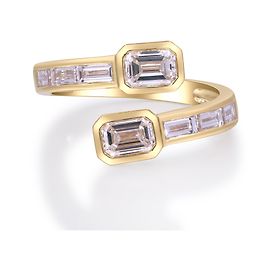 Autre Marque Bague en or jaune avec diamants de laboratoire 1.69 ctw Autre