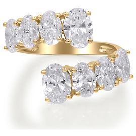 Autre Marque Anillo de oro amarillo con diamantes de laboratorio 3.76 ctw Otro