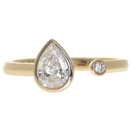 Autre Marque Anillo de oro amarillo con diamantes de laboratorio 0.67 ctw Otro