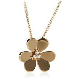 Pendente Frivole Modello Large in Oro Giallo e Diamanti Van Cleef & Arpels Altro