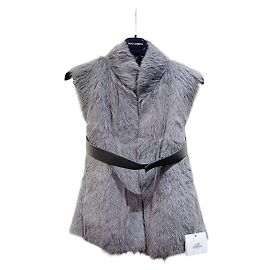Veste Hermès en peau lainée taille 36 Multicolore