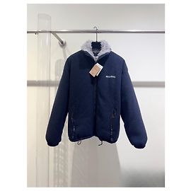 Veste en polaire Miu Miu avec duvet d'oie blanc Multicolore