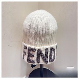 Gorro Fendi de lana blanco Multicolor