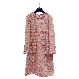 Vestido Chanel de tweed multicolorido Multicor