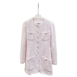 Casaco Chanel de Tweed Multicor Tamanho 36 Multicor