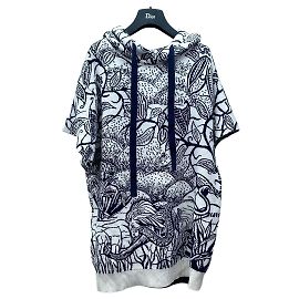 Dior Strickjacke mit Kapuze Jungle Print Baumwolle Mehrfarben